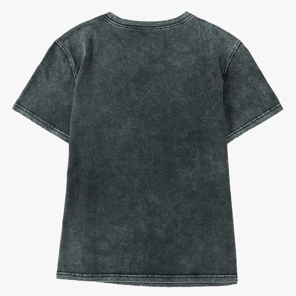 Flower Graphic Round Neck Short Sleeve T-Shirt - Picture 3 of 3